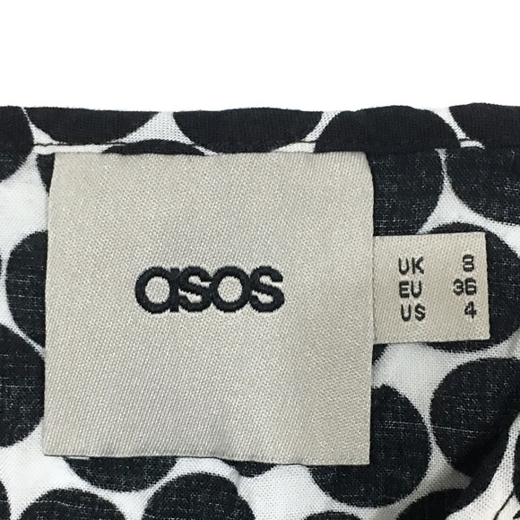 ASOS Black White Polkadot Camisole Tank Top - Picture 6 of 7